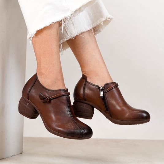 Gambar ke-9 produk Pollux Boots WBB 9801 - Sepatu Semi Boots Wanita Elegan Bahan Kulit Asli | Boot WBB 25991