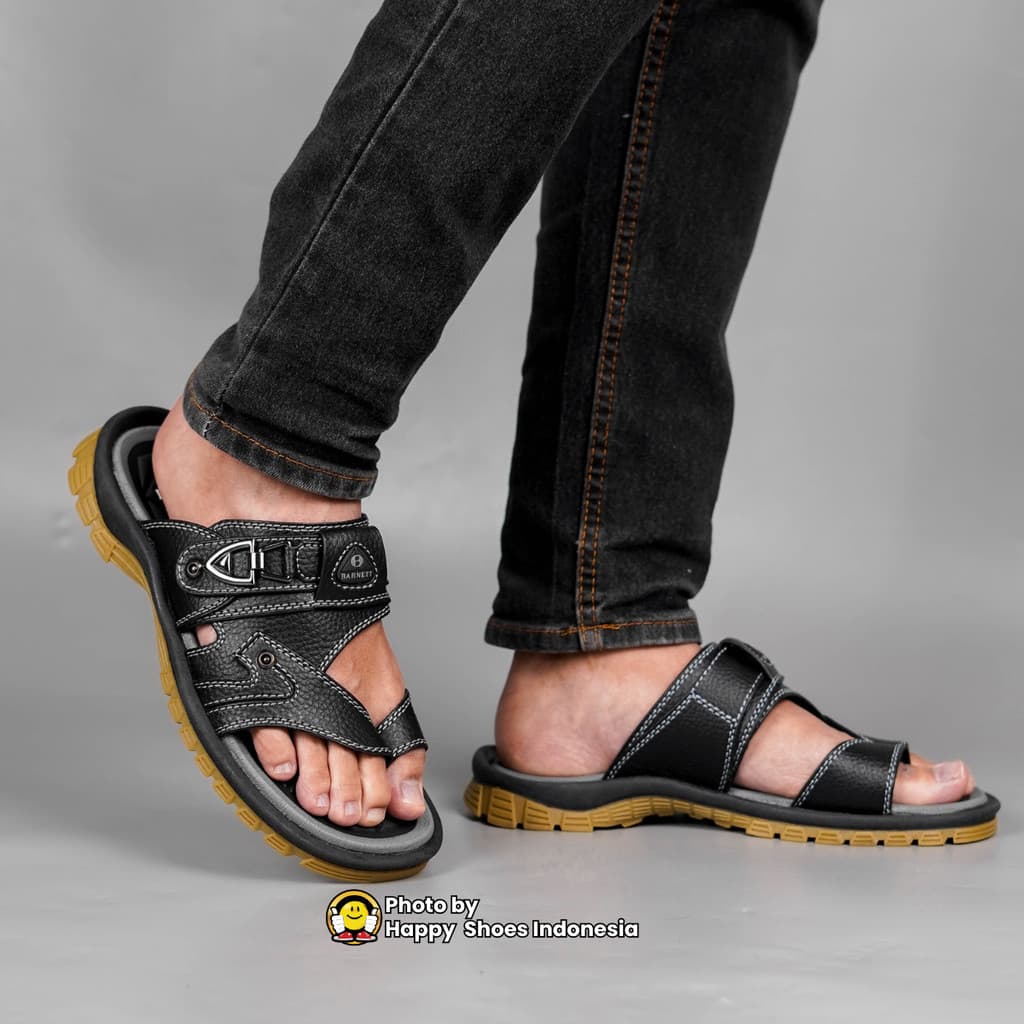 Thumbnail gambar ke-2 produk Sandal Pria BARNETT Dakota Top King 08 Sandal Cowok Formal Casual Kekinian Model Slide Slop Distro H