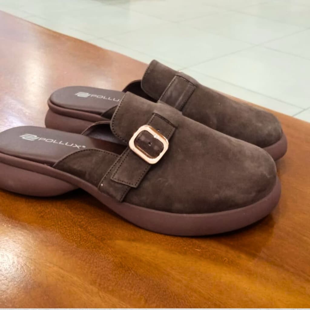 Thumbnail gambar ke-2 produk Pollux E - Wear WPOMO 15 - Sandal Wanita Bahan Kulit Asli | Sandal Flat Wanita Kekinian