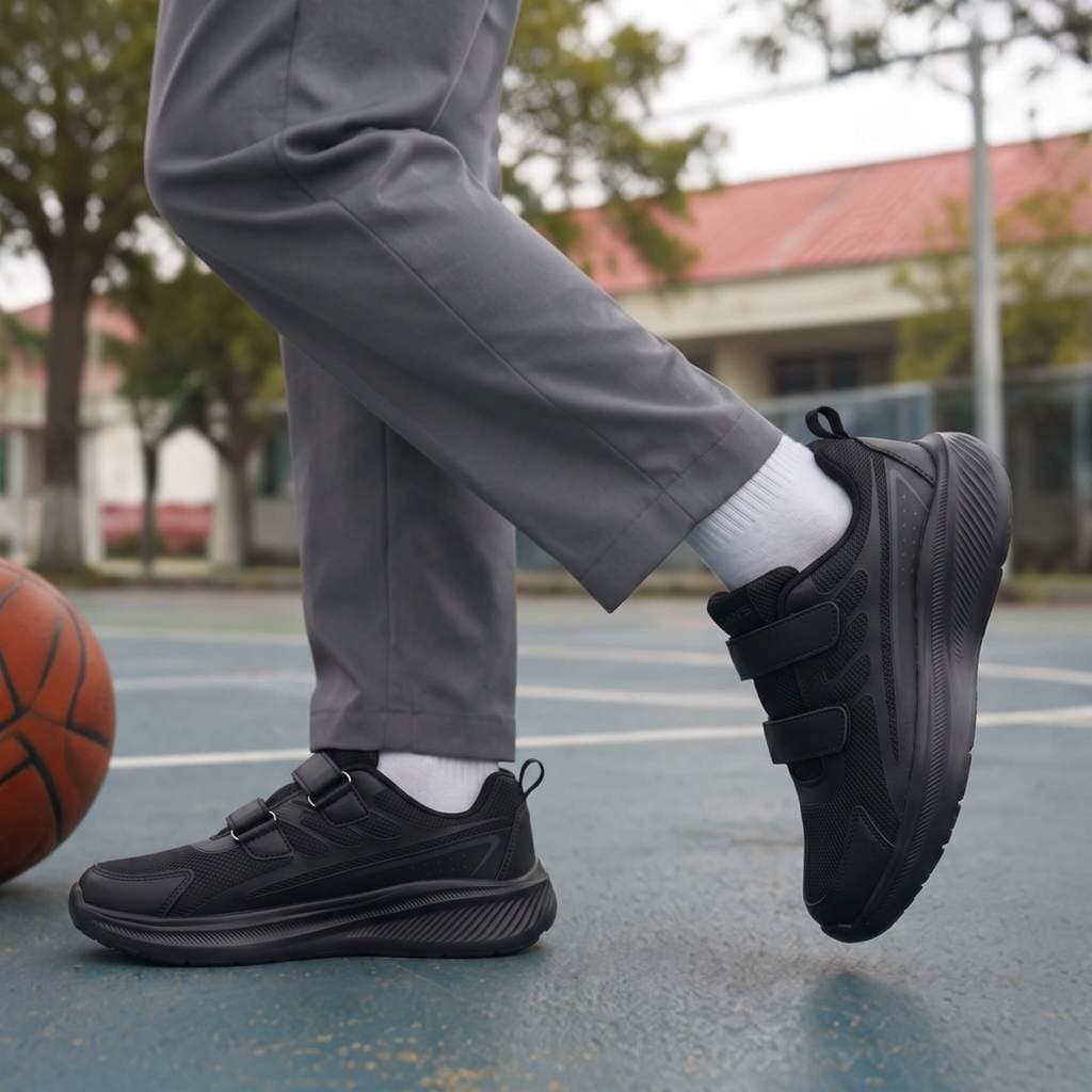 Gambar ke-1 produk Dans Riven - Sepatu sekolah Anak SMP SMA Kekinian Size 38-43 Nyaman Anti Slip