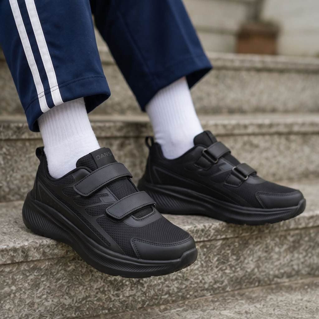 Gambar ke-1 produk Dans Riven - Sepatu sekolah Anak SMP SMA Kekinian Size 38-43 Nyaman Anti Slip