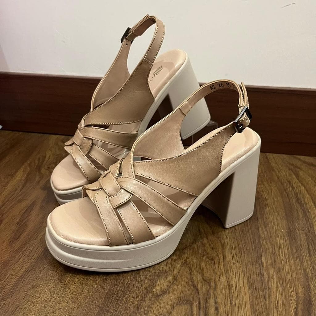 Gambar ke-7 produk Pollux Classic WPOAS 26 - Sandal Heels Wanita Berbahan Kulit | Heels 9Cm | Heels Kekinian