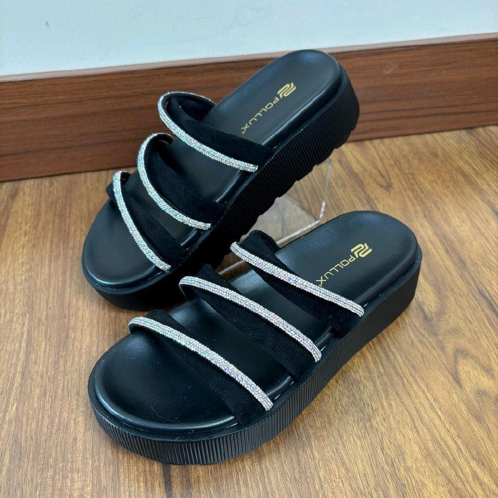 Gambar ke-5 produk Pollux E-Wear WPOIT 11 - Sandal Wedges Wanita Bahan Kulit Asli