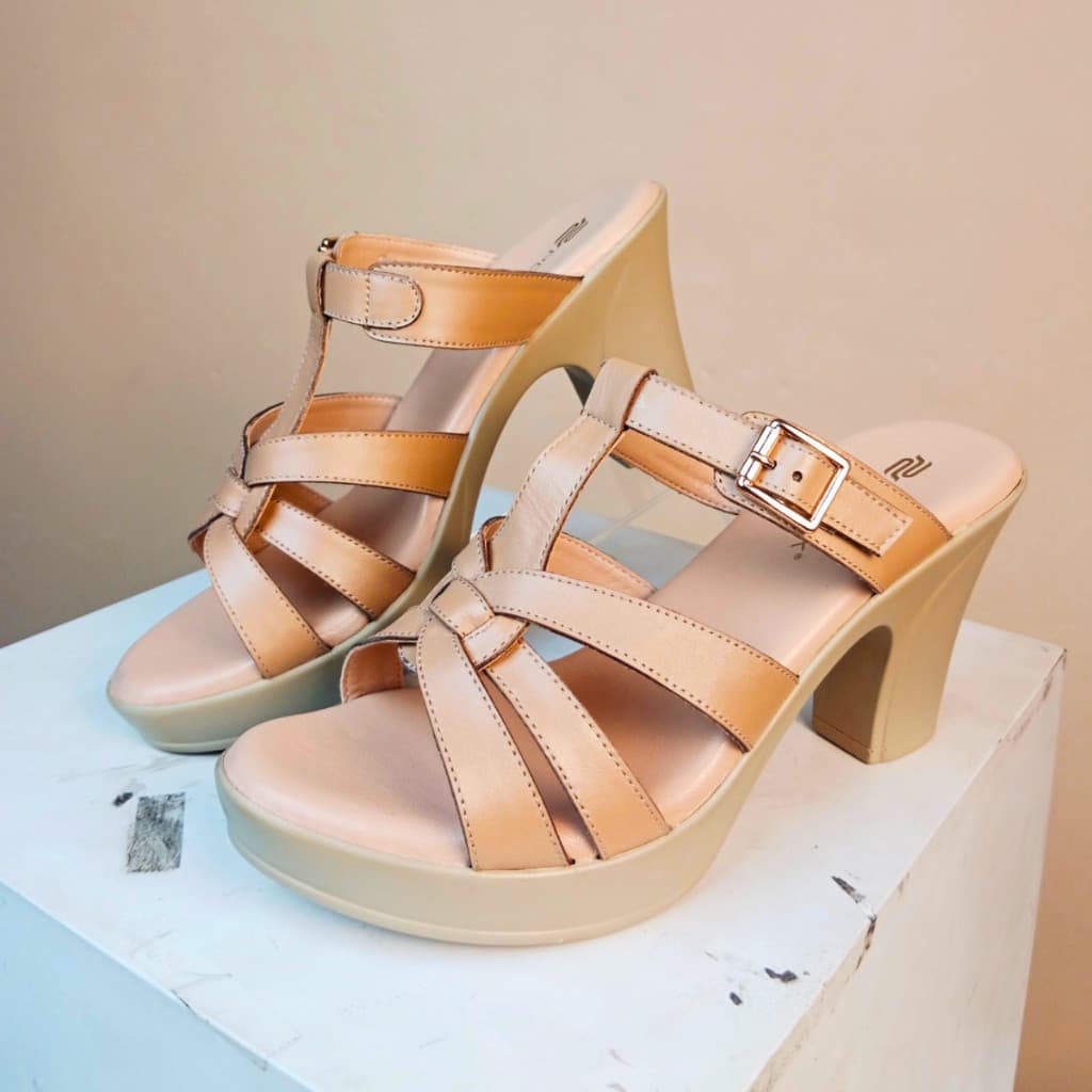 Thumbnail gambar ke-6 produk Pollux Classic WPOGP 20 - Heels Wanita Bahan Kulit Asli Tinggi Hak 9cm | WPOGU 13