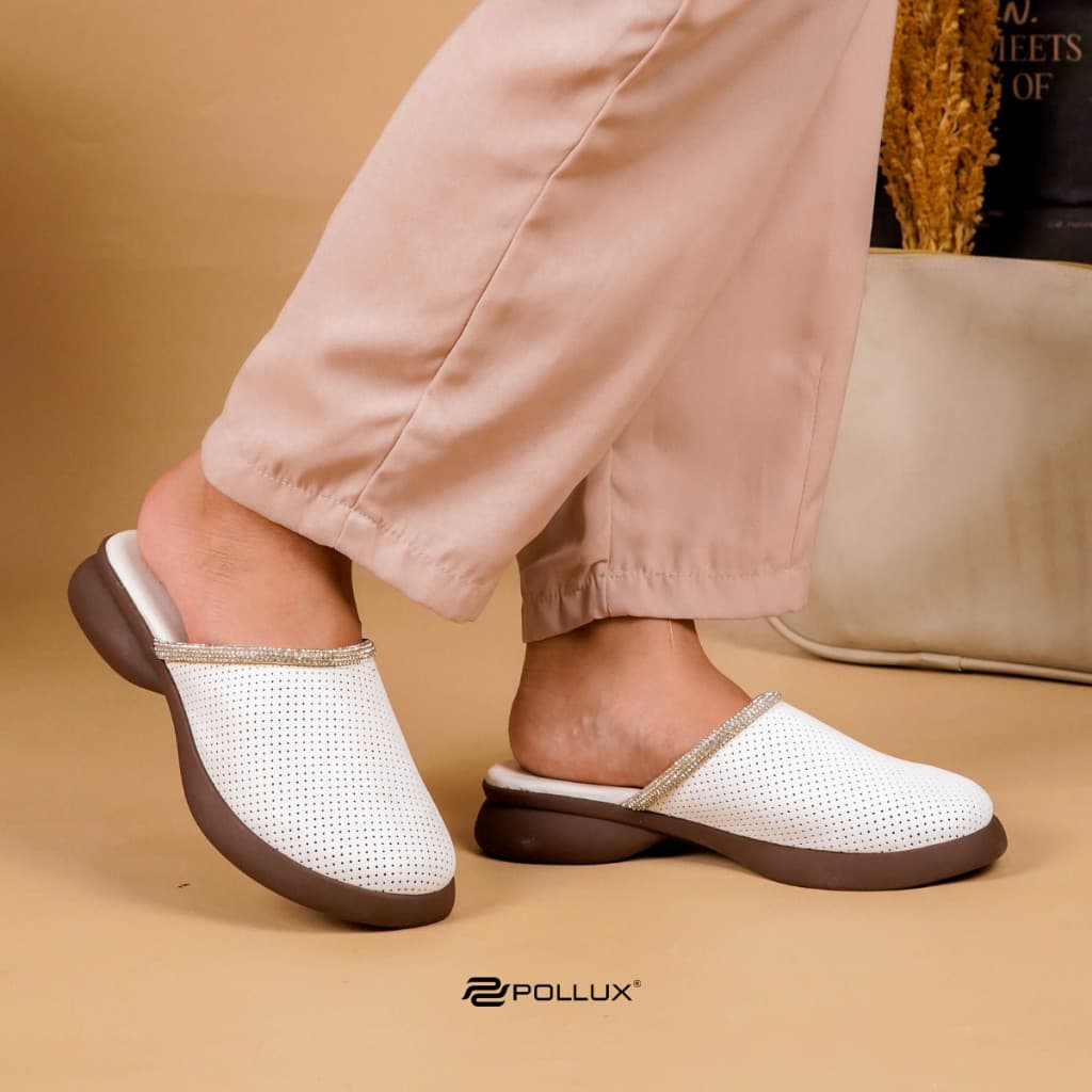 Thumbnail gambar ke-5 produk Pollux E-Wear WPOMO 12 - Sandal Wanita Bahan Kulit | Wedges Wanita | Sepatu Sandal Wanita