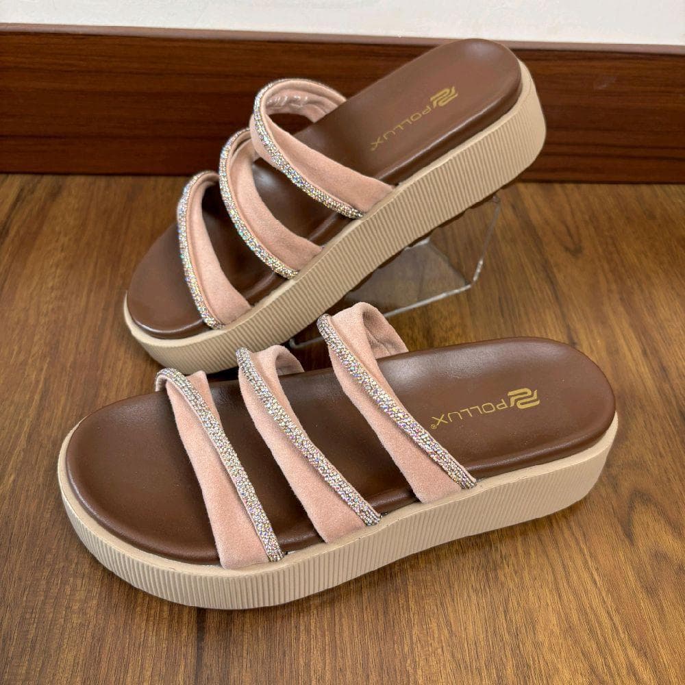 Thumbnail gambar ke-4 produk Pollux E-Wear WPOIT 11 - Sandal Wedges Wanita Bahan Kulit Asli