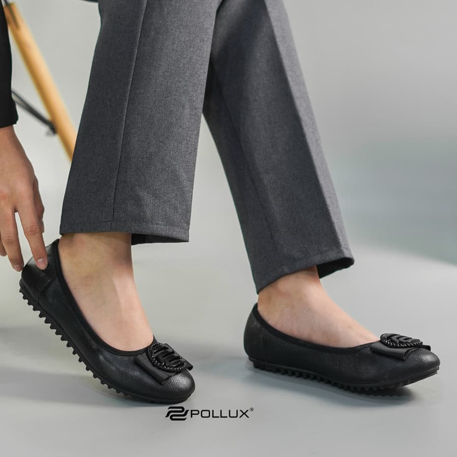 Gambar ke-1 produk Pollux Monday WPOFX 02 - Sepatu Flatshoes Wanita | Sepatu Kerja Bahan Kulit Asli Size 36-42