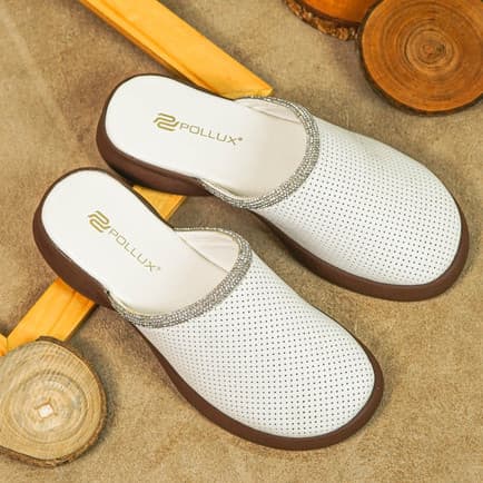 Thumbnail gambar ke-4 produk Pollux E-Wear WPOMO 12 - Sandal Wanita Bahan Kulit | Wedges Wanita | Sepatu Sandal Wanita