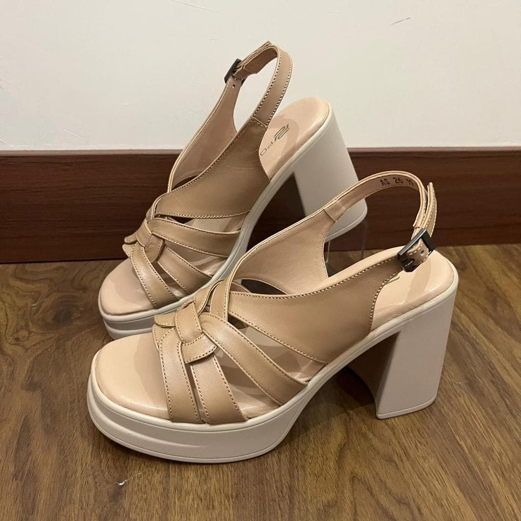 Thumbnail gambar ke-6 produk Pollux Classic WPOAS 26 - Sandal Heels Wanita Berbahan Kulit | Heels 9Cm | Heels Kekinian
