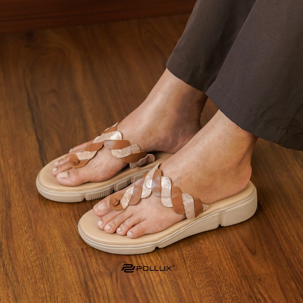 Thumbnail gambar ke-5 produk Pollux Daily WPOFV 30 Sandal Wedges | Wedges Daily | Sandal Wanita Bahan Kulit