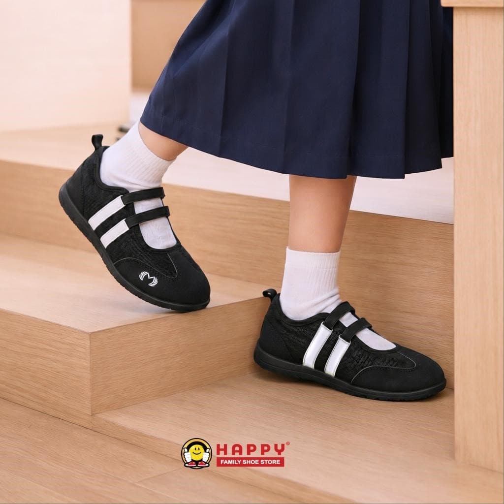 Thumbnail gambar ke-9 produk Mecer Kids STL 26011 - Sepatu Sneakers Anak Perempuan Casual | Sepatu Anak Velcro Ringan Nyaman untuk Sekolah & Aktivitas