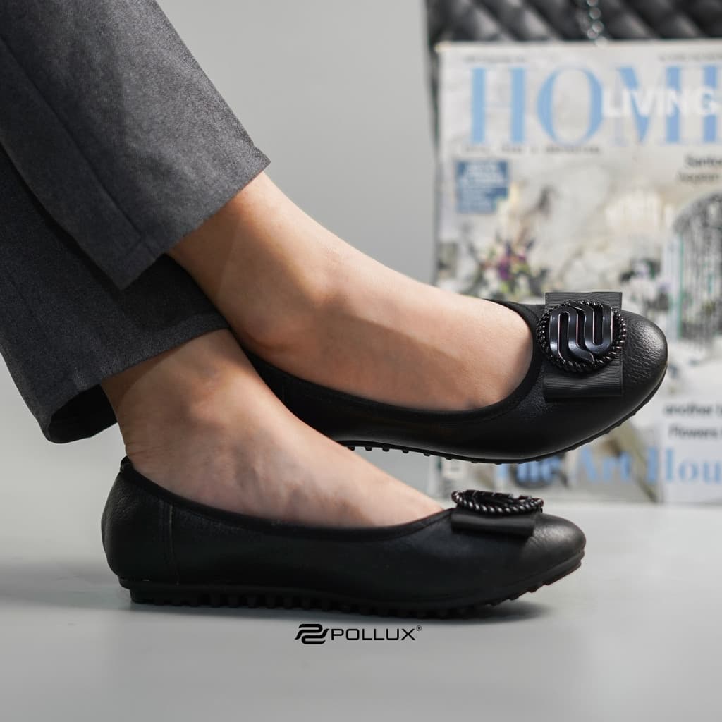 Thumbnail gambar ke-5 produk Pollux Monday WPOFX 02 Sepatu Flat Shoes Wanita | Sepatu Kerja Wanita | Sepatu Kuliah Pantofel