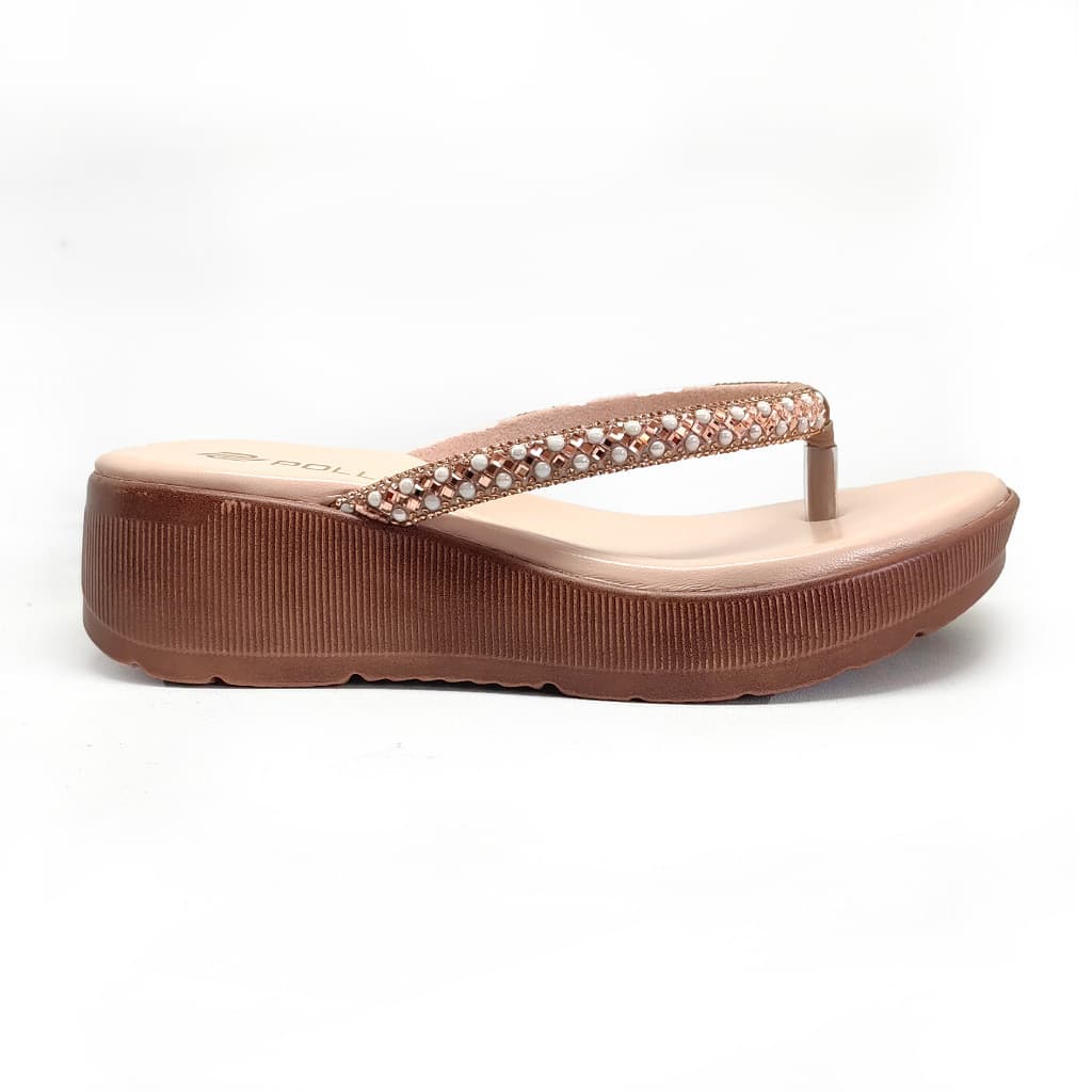 Gambar ke-9 produk Pollux Wpodq 30 - Sandal Wedges Wanita Bahan Kulit Tinggi 5cm