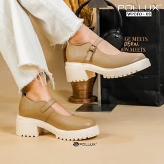 Thumbnail gambar ke-13 produk Pollux Monday WPOCN 01 - Sepatu Mary Jane Wanita Chunky Casual Tinggi Hak 5cm