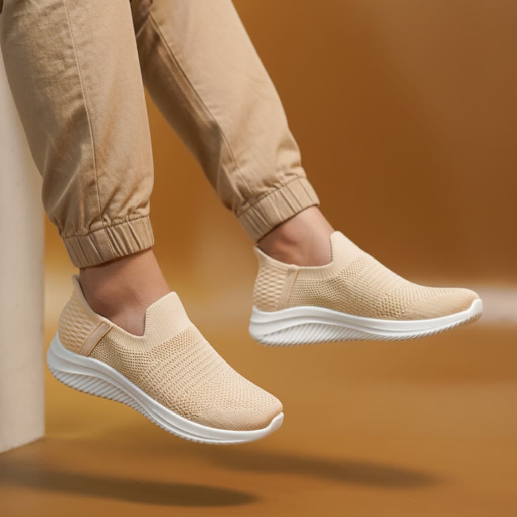 Gambar ke-1 produk Xolus SYP M3 Sepatu Sneakers Slip Ins Wanita Arch Fit Glide Step Vegan Nyaman & Stylish