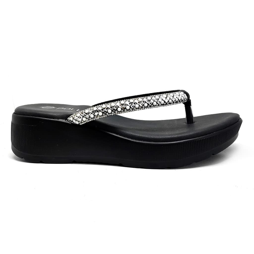 Thumbnail gambar ke-14 produk Pollux Wpodq 30 - Sandal Wedges Wanita Bahan Kulit Tinggi 5cm