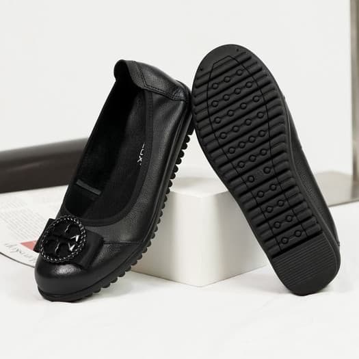 Thumbnail gambar ke-6 produk Pollux Monday WPOMT 07 - Sepatu Flat shoes Wanita Bahan Kulit Asli Ringan Anti Slip