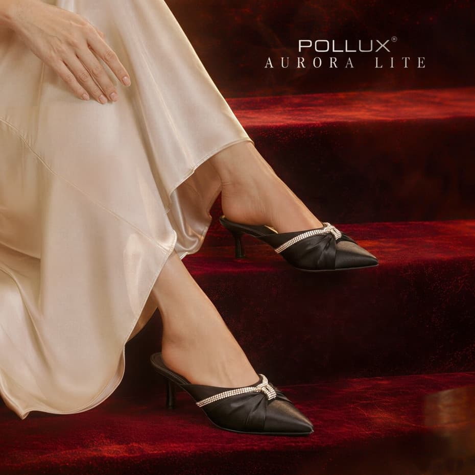 Thumbnail gambar ke-2 produk Pollux Aurora Lite WPOAV 21 - Sandal Heels Wanita Elegan Bahan Kulit Asli Tinggi 5cm