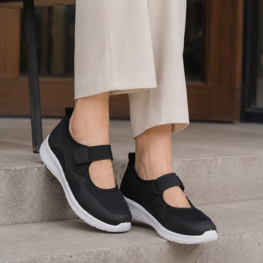 Gambar ke-4 produk Xolus FUFA 6 - Sepatu Sneakers Wanita Mary Jane Casual Breathable