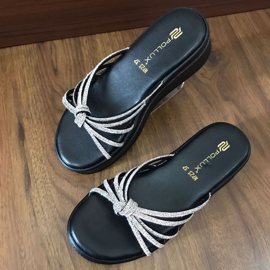 Thumbnail gambar ke-8 produk Pollux E-Wear WPOMP 23  - Sandal Wedges Wanita elegan Tinggi 5cm