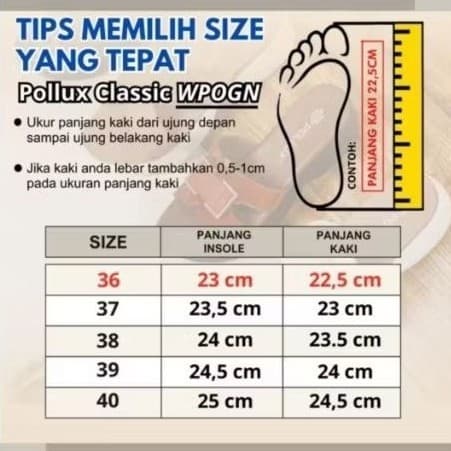 Thumbnail gambar ke-4 produk Pollux Monday WBB 80827 - Sepatu Kerja Wanita Elegan Nyaman Dipakai Tinggi 3cm