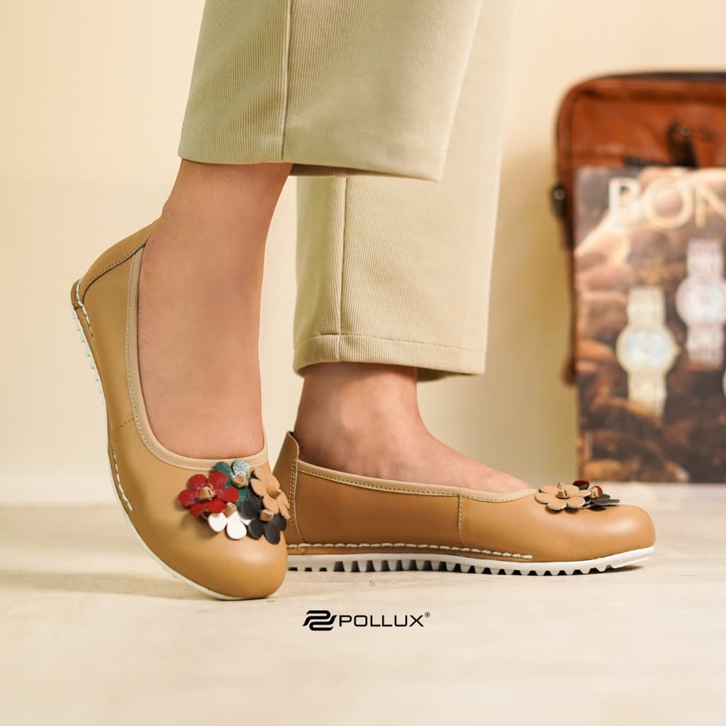 Gambar ke-1 produk Pollux Monday WPOFT 04 - Sepatu Flat Shoes Wanita Bahan Kulit Asli