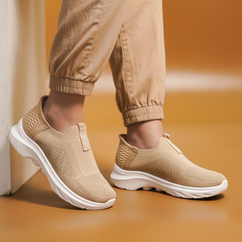 Thumbnail gambar ke-4 produk Xolus SYP M1 - Sneakers Slip On Wanita Arch Fit Glide Step Vegan Nyaman & Stylish