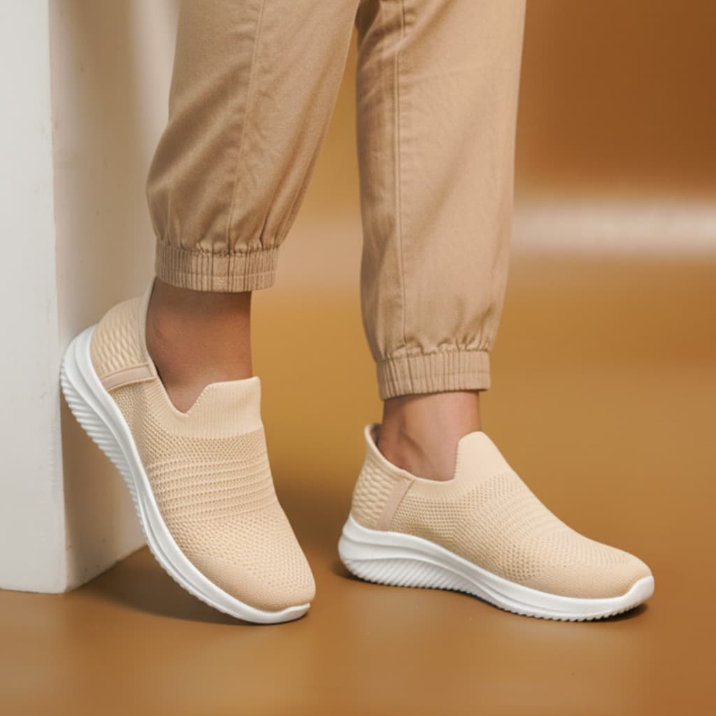 Thumbnail gambar ke-4 produk Xolus SYP M3 Sepatu Sneakers Slip Ins Wanita Arch Fit Glide Step Vegan Nyaman & Stylish