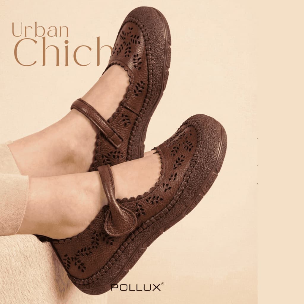 Gambar produk Pollux Monday WBB 625871 - Sepatu Flat shoes Wanita Stylish Kekinian Bahan Kulit Asli