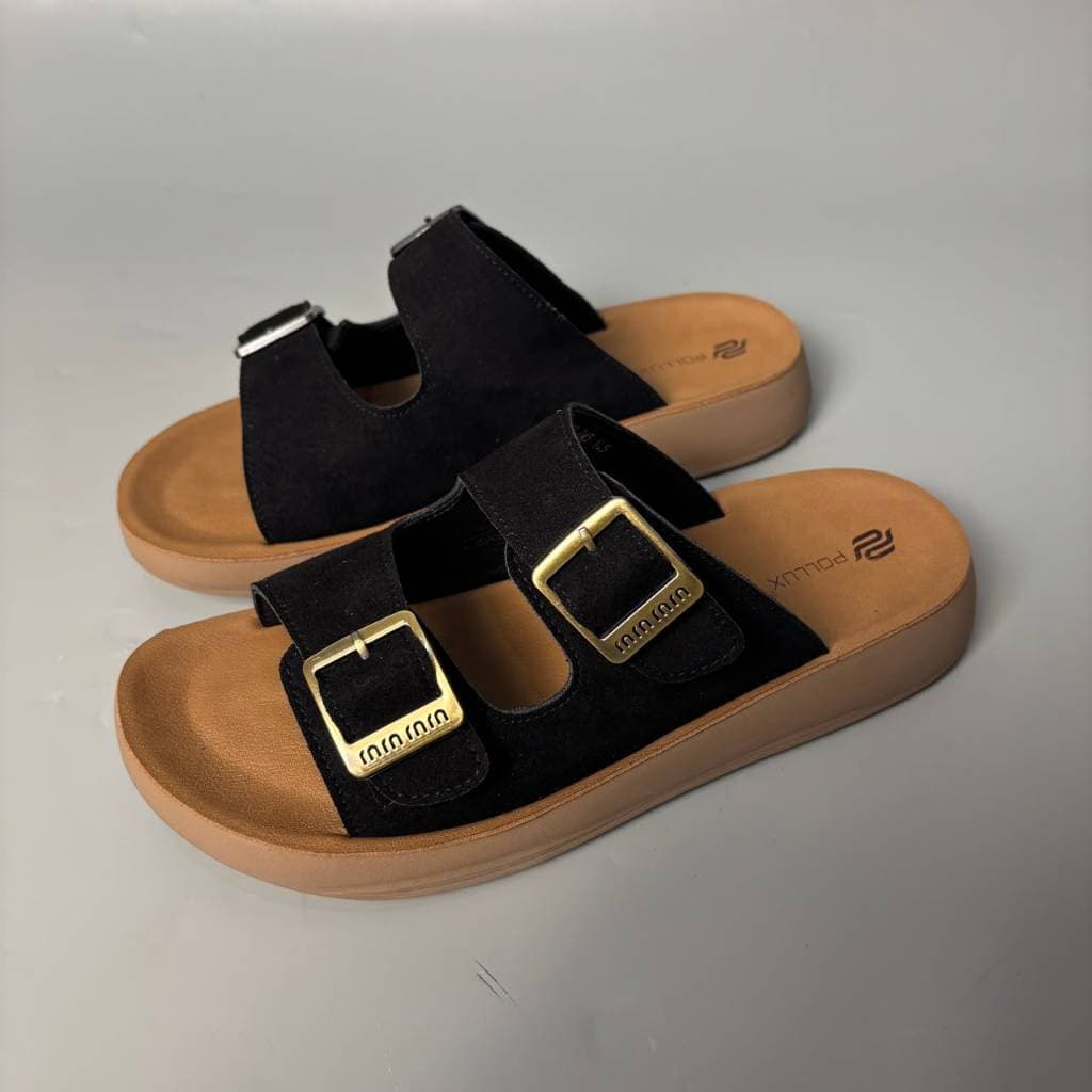 Gambar ke-9 produk Pollux ErgoCush+ WDQ 90003 - Sandal Wanita Casual Bahan Kulit Anti Slip WDQ 90018