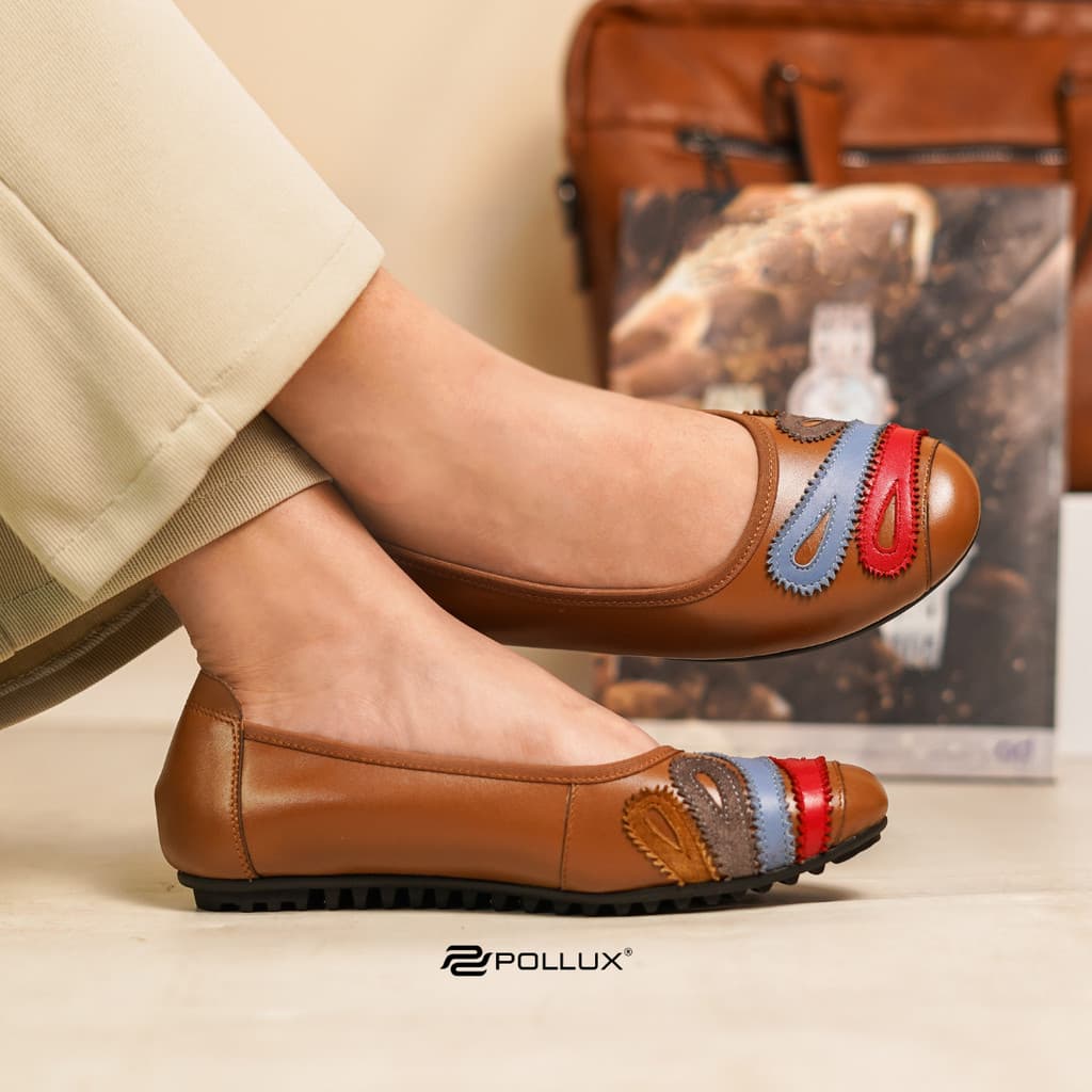 Thumbnail gambar ke-4 produk Pollux Monday WPOFZ 43 - Sepatu Flat Shoes Wanita Kekinian | Sepatu Pantofel Wanita Kerja