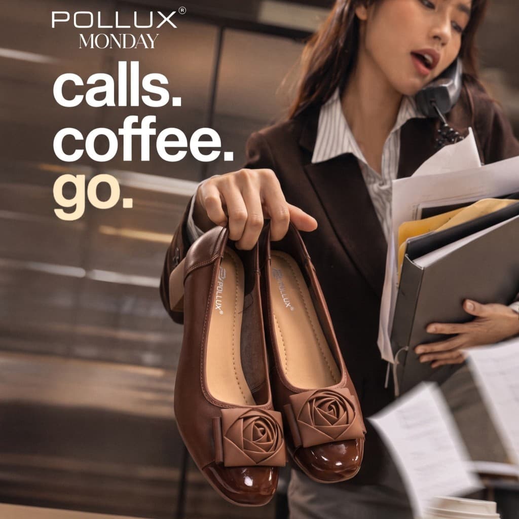 Thumbnail gambar ke-5 produk Pollux Monday WDQ 1688 - Sepatu Pantofel Wanita Bahan Kulit Asli WPOBP11
