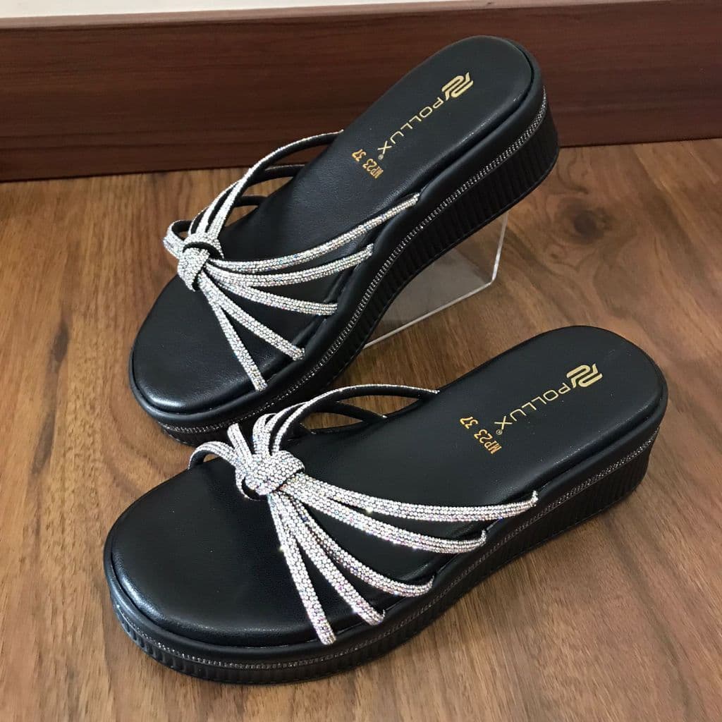 Gambar ke-9 produk Pollux E-Wear WPOMP 23  - Sandal Wedges Wanita elegan Tinggi 5cm