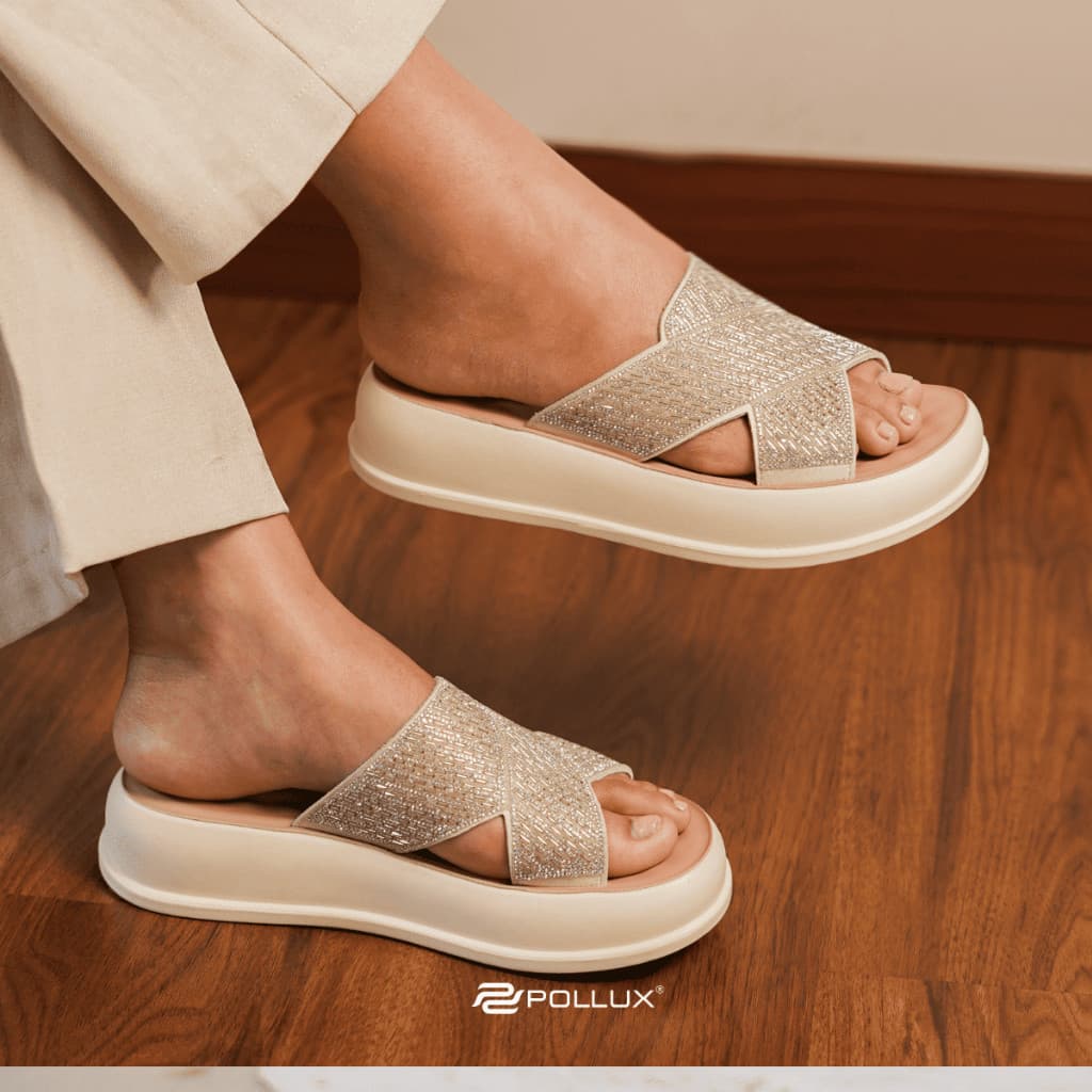 Thumbnail gambar ke-6 produk Pollux E-Wear WDQ 3702 - Sandal Wanita Platform stylish Tinggi 3cm