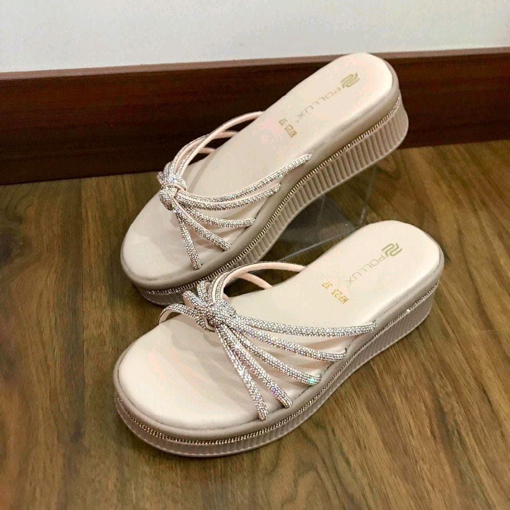 Thumbnail gambar ke-5 produk Pollux E-Wear WPOMP 23  - Sandal Wedges Wanita elegan Tinggi 5cm