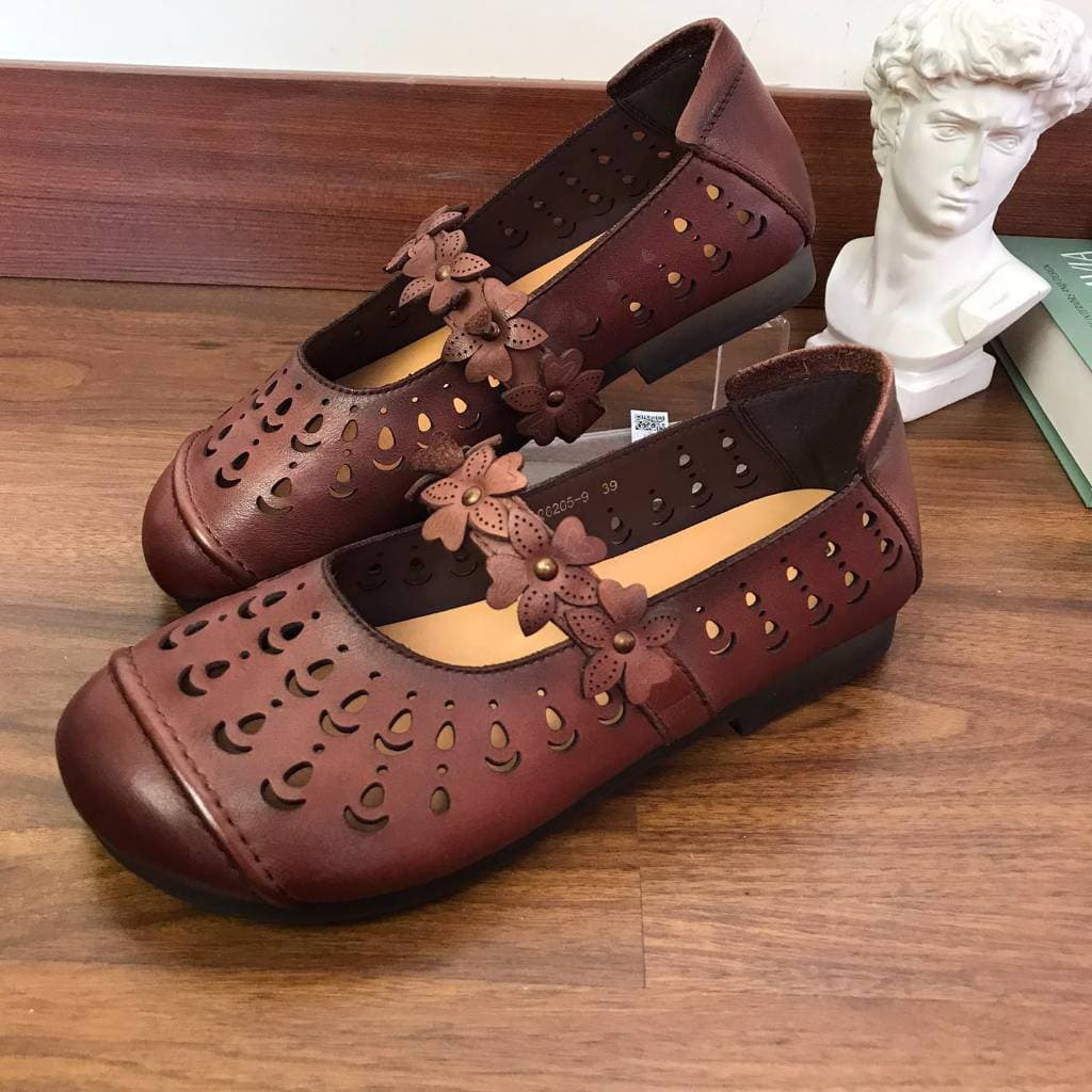Thumbnail gambar ke-9 produk Pollux Monday WBB 62059 - Sepatu Flatshoes Wanita Kekinian Bahan Kulit