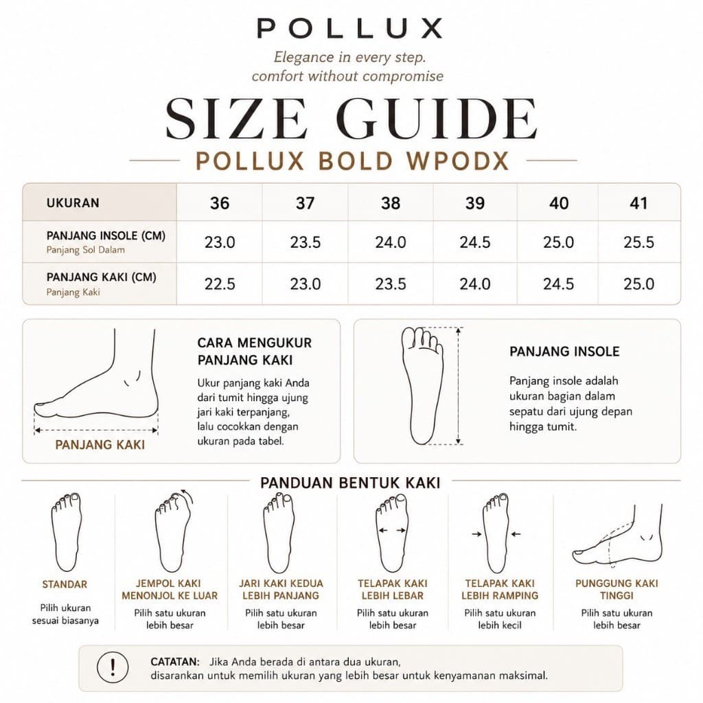Gambar ke-8 produk Pollux Bold WPODX 15 - Sandal Wedges Wanita Model Selop Bahan Kulit Asli Tinggi 8cm