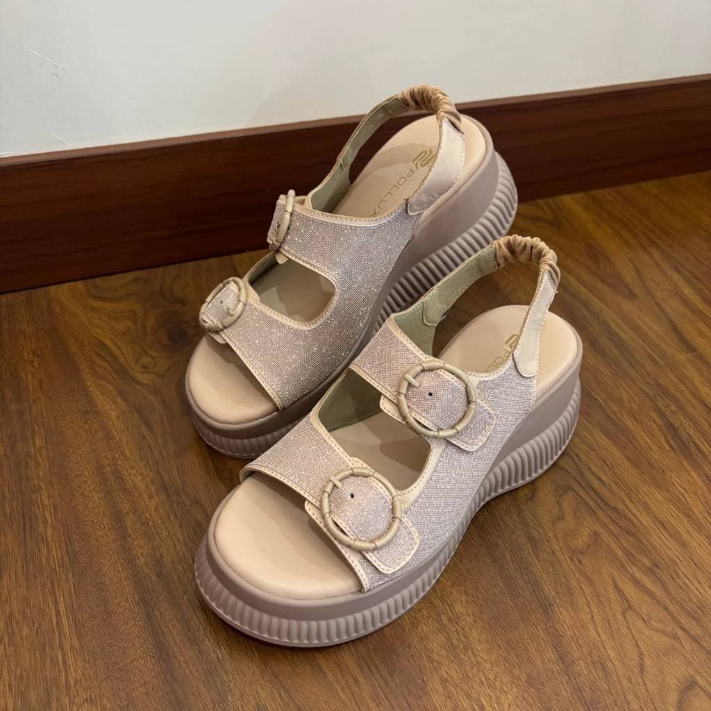 Gambar ke-8 produk Pollux Bold WPOKY 48 Sandal Wedges Wanita Bahan Kulit Asli