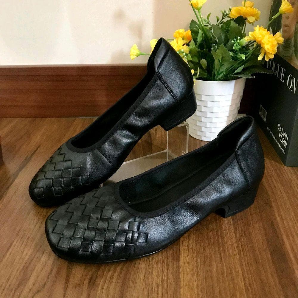 Thumbnail gambar ke-5 produk Pollux Monday WDQ A991 - Sepatu Kerja Wanita Bahan Kulit Asli Tinggi 2cm