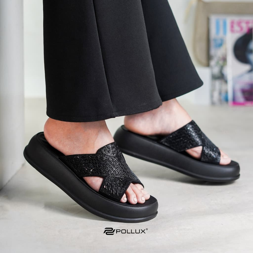 Thumbnail gambar ke-5 produk Pollux E-Wear WDQ 3702 - Sandal Wanita Platform stylish Tinggi 3cm