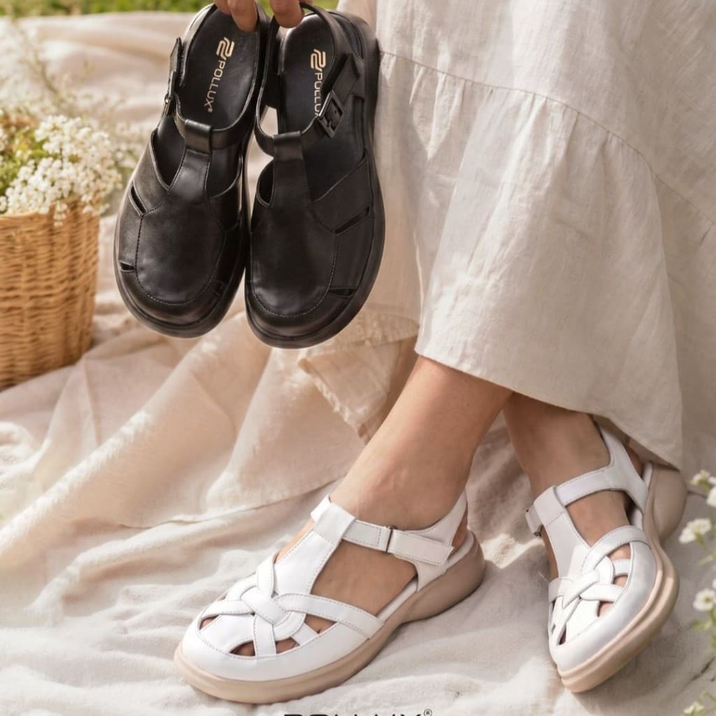 Gambar produk Pollux E-Wear WPOMW 07 - Sandal Wanita Casual Stylish Bahan Kulit Asli