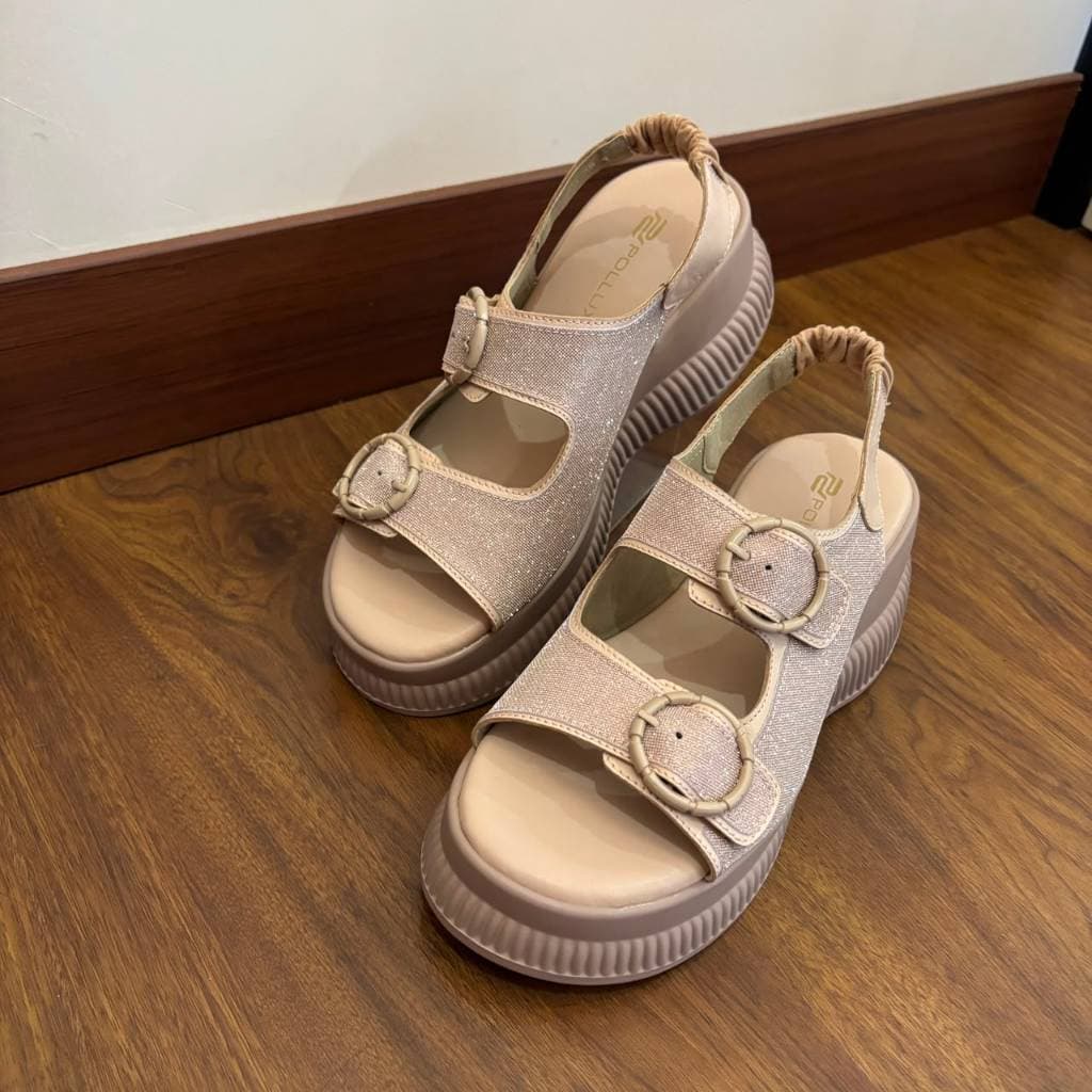 Gambar ke-8 produk Pollux Bold WPOKY 48 Sandal Wedges Wanita Bahan Kulit Asli