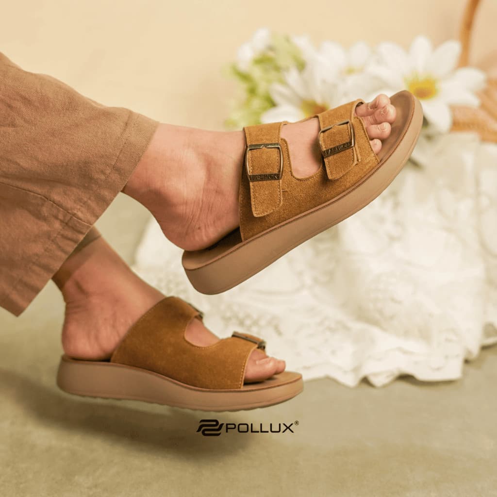Thumbnail gambar ke-6 produk Pollux ErgoCush+ WDQ 90003 - Sandal Wanita Casual Bahan Kulit Anti Slip WDQ 90018