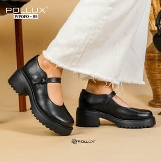 Thumbnail gambar ke-12 produk Pollux Monday WPOCN 01 - Sepatu Mary Jane Wanita Chunky Casual Tinggi Hak 5cm
