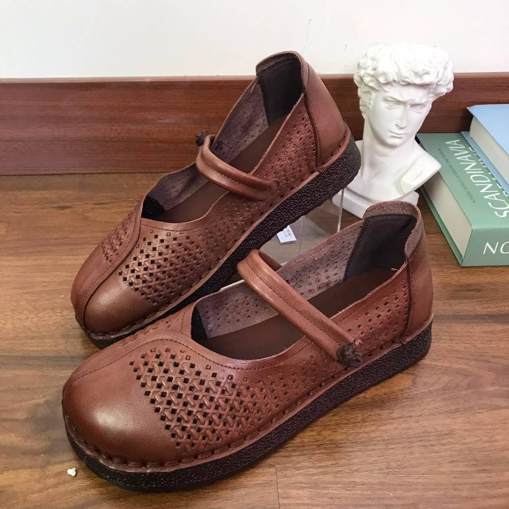 Thumbnail gambar ke-6 produk Pollux Monday WBB 1781 - Sepatu Wanita Mary Jane Strap Perforated Casual Elegan