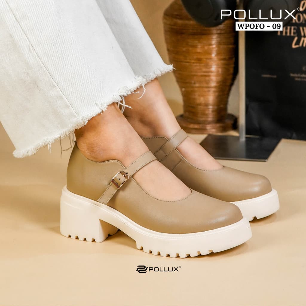 Gambar ke-9 produk Pollux Monday WPOCN 01 - Sepatu Mary Jane Wanita Chunky Casual Tinggi Hak 5cm