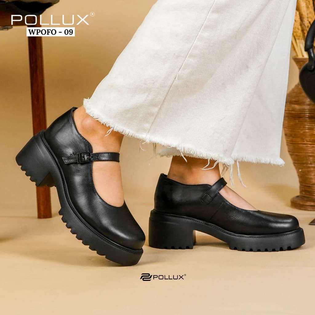 Gambar ke-9 produk Pollux Monday WPOCN 01 - Sepatu Mary Jane Wanita Chunky Casual Tinggi Hak 5cm