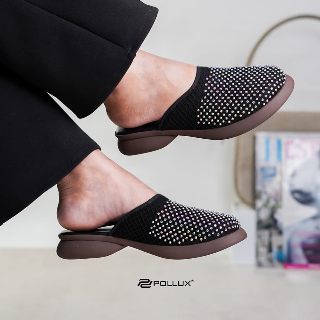 Thumbnail gambar ke-2 produk Pollux E - Wear WPOMO 26 - Sandal Wanita Bahan Kulit | Wedges Wanita | Sepatu Sandal Wanita