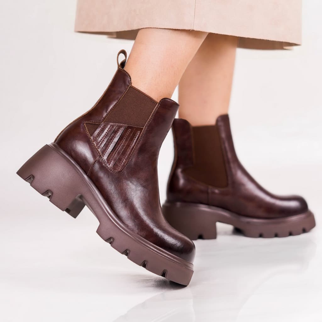 Thumbnail gambar ke-10 produk Pollux Boots WBB 2818 Sepatu Boots Wanita Kekinian Bahan Kulit Asli Premium