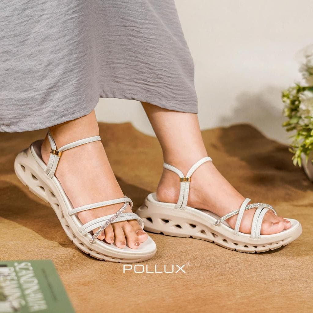 Gambar ke-4 produk Pollux ErgoCush+ WPODY 08 - Sandal Wanita Bahan Kulit Asli Ringan Empuk Nyaman di pakai seharian